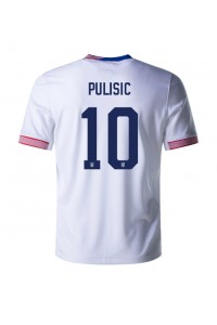 Verenigde Staten Christian Pulisic #10 Voetbaltruitje Thuis tenue Copa America 2024 Korte Mouw